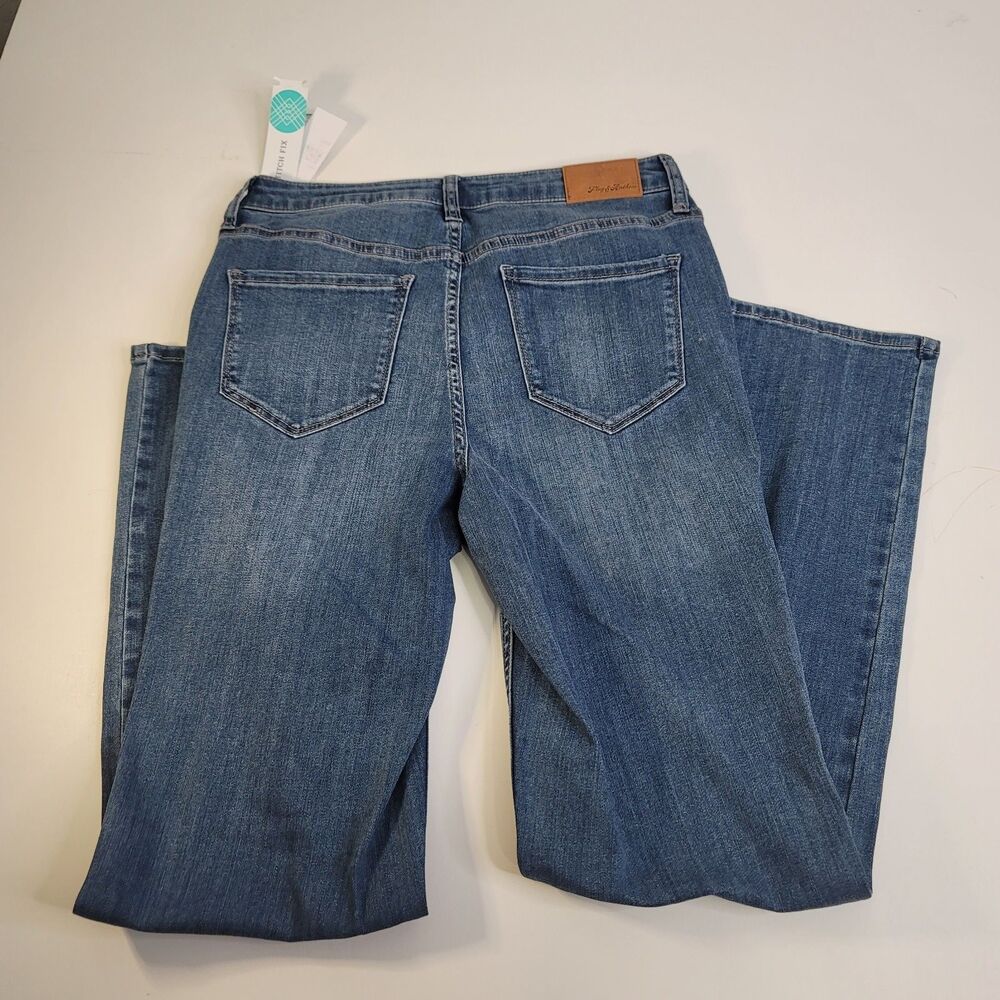 Flag & Anthem Dream Soft High Rise Straight Leg Jeans Indigo Size 8/29 NWT - Picture 5 of 7